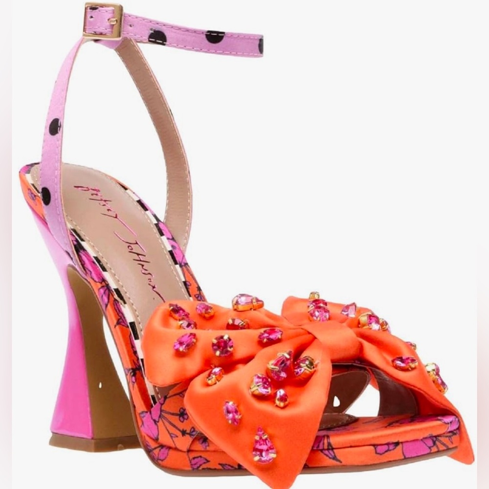 Betsey Johnson Loise Orange Heel